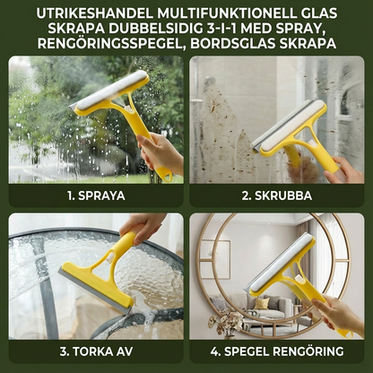 3-i-1 Multifunktionell Glasrengöringsstång