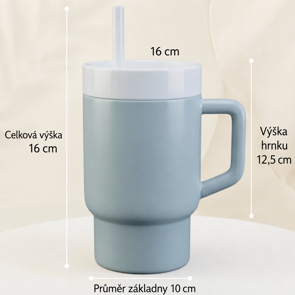Dětský silikonový hrnek s brčkem 280 ml