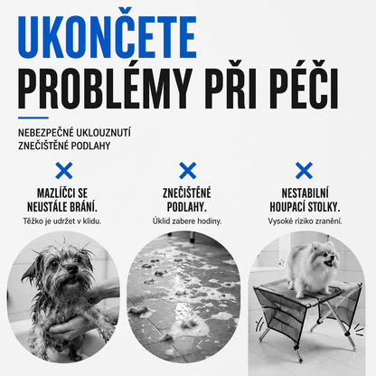Skládací lehátko 2 v 1 pro péči o mazlíčky