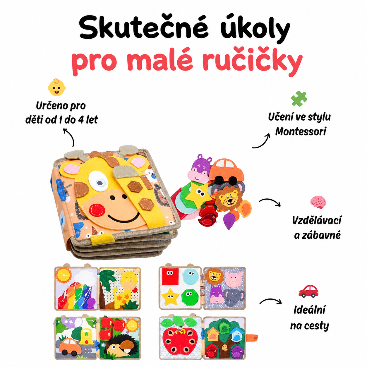 Montessori interaktivní kniha