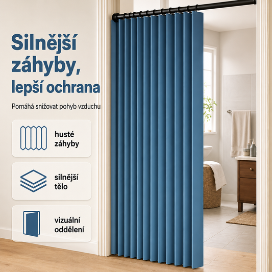 Magnetický skládací závěs bez vrtání