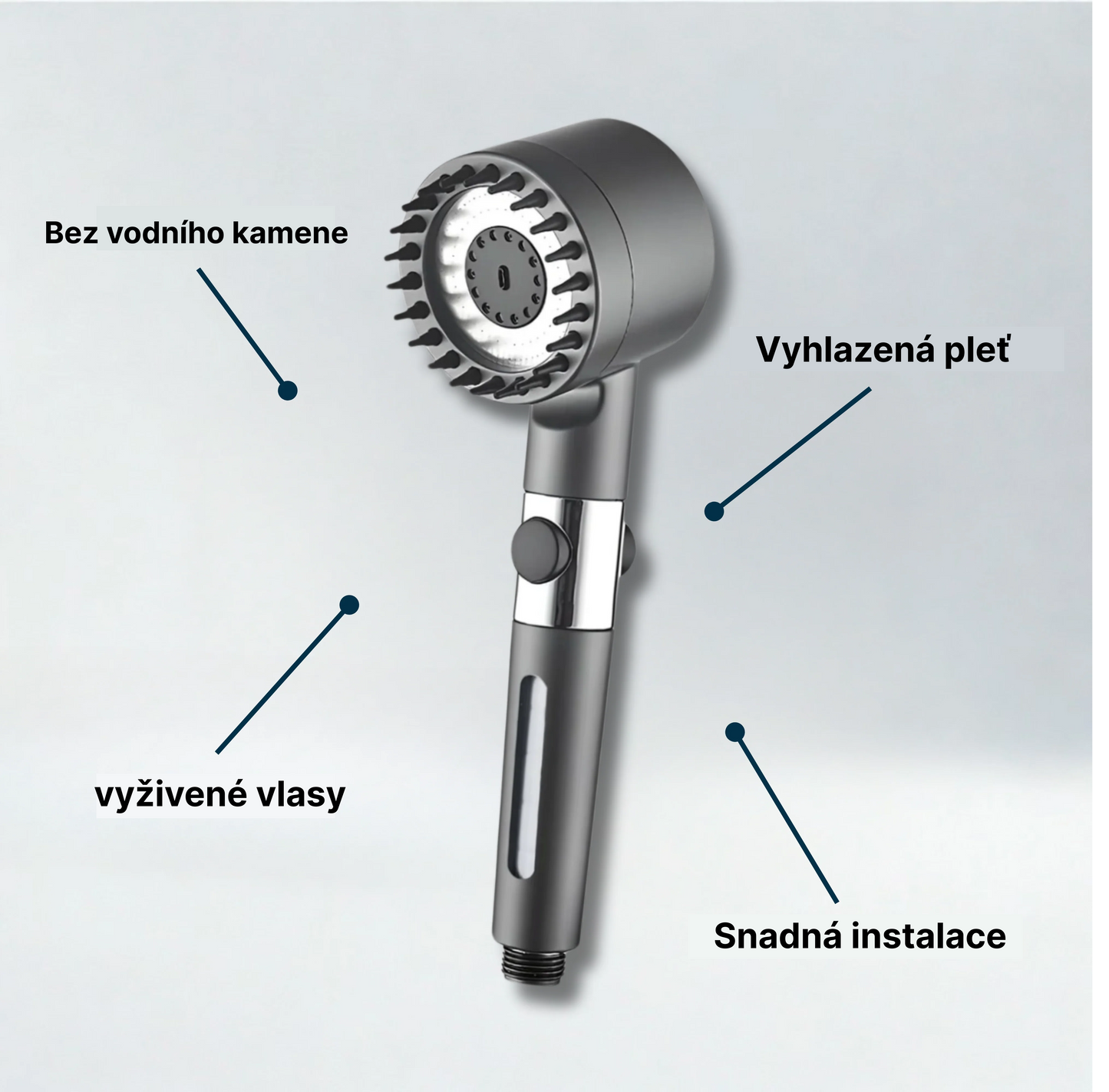 Vysokotlaká filtrační sprchová hlavice