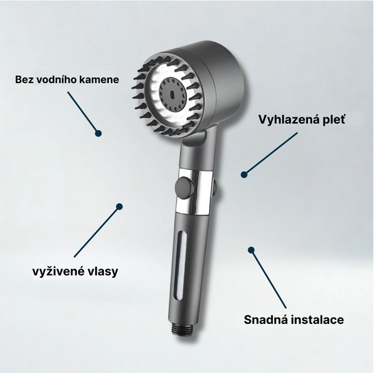 Vysokotlaká filtrační sprchová hlavice